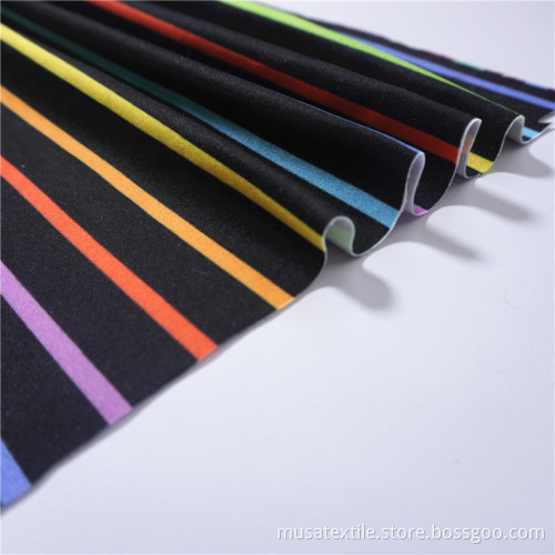 Tissu en polyester à double brosse imprimée numérique
